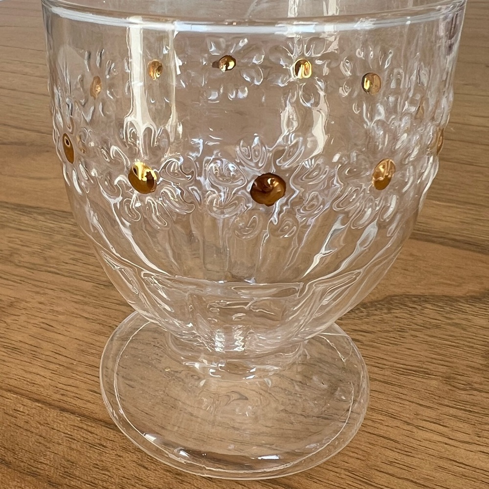 Anthropologie Clara Icon Goblet 4 Piece Set in Daisy - Picture 4 of 4